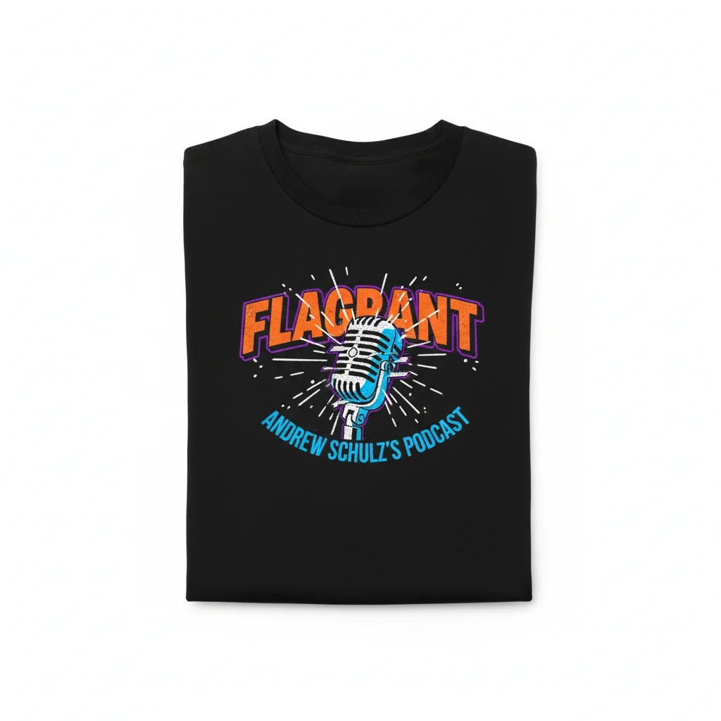 Andrew Schulz's Flagrant Podcast Fan Merch Essential T-Shirt
