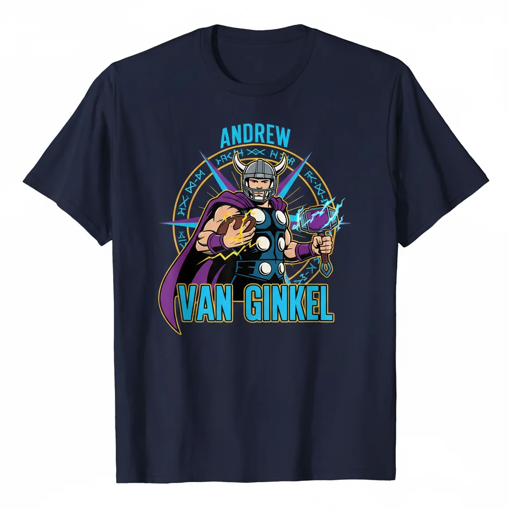 Andrew Van Ginkel Thor T-Shirt - Miami Dolphins Fan Apparel
