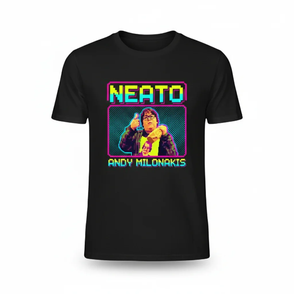 Andy Milonakis NEATO Essential T-Shirt – Premium Cotton, Retail Fit, Durable Fan Apparel