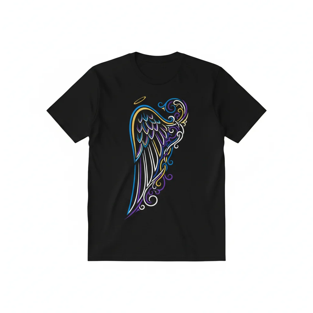Angel's Tattoo: Wear Your Story, Feel Your Art T-Shirt