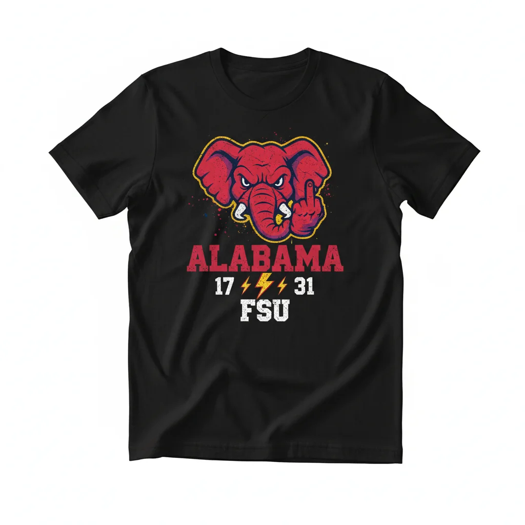 Crimson Rage Tee: Alabama vs. FSU '17-31' Defiance