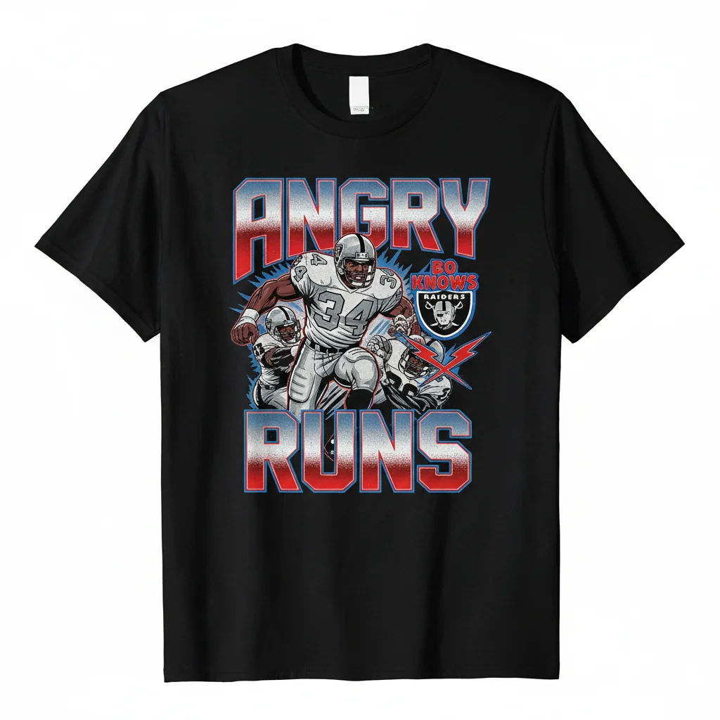 Bo Jackson "Angry Runs" Legendary Art Tee