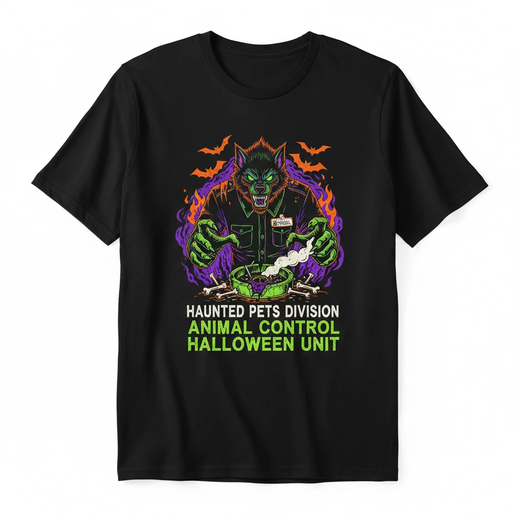 Animal Control Officer Halloween Costume T-Shirt - Men's & Women's Essential Funny Tee