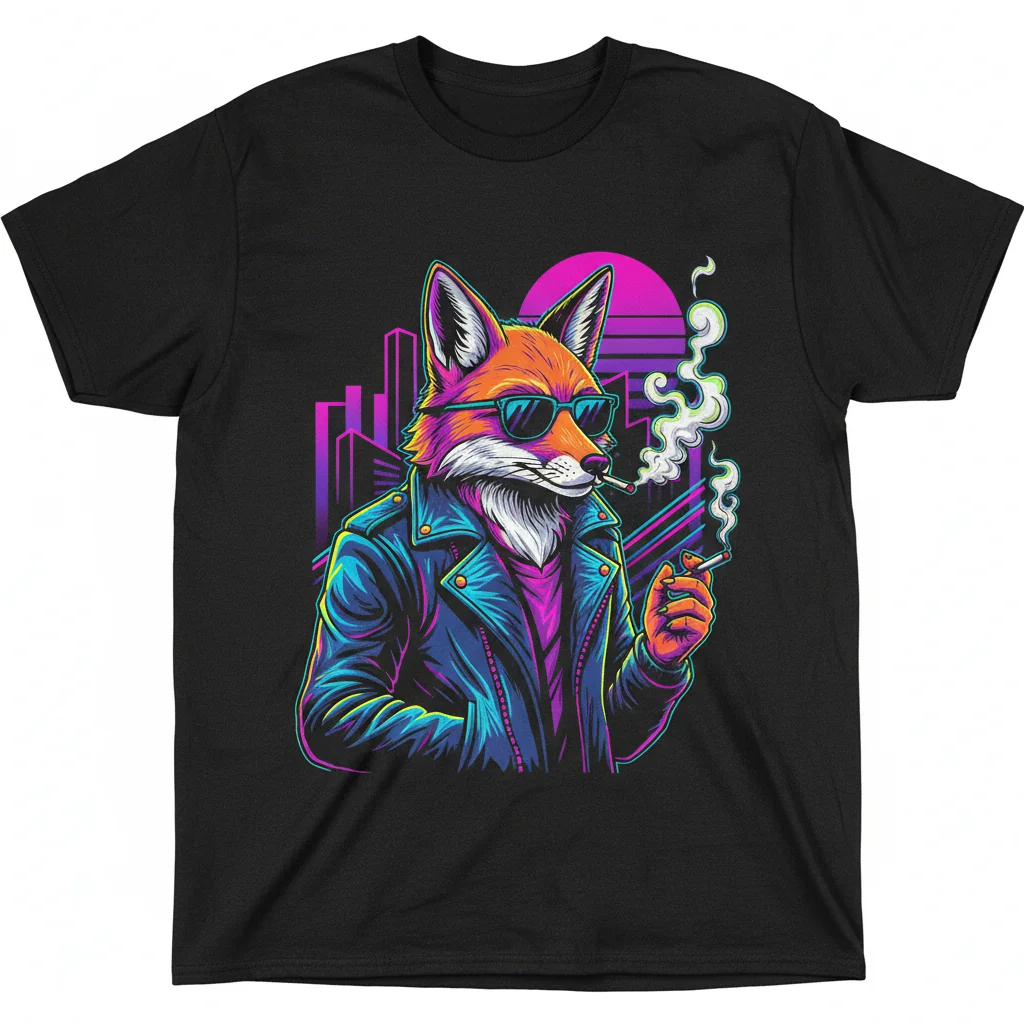 Animals Smoking Funny Graphic Essential T-Shirt – 100% Cotton, Unisex Fit