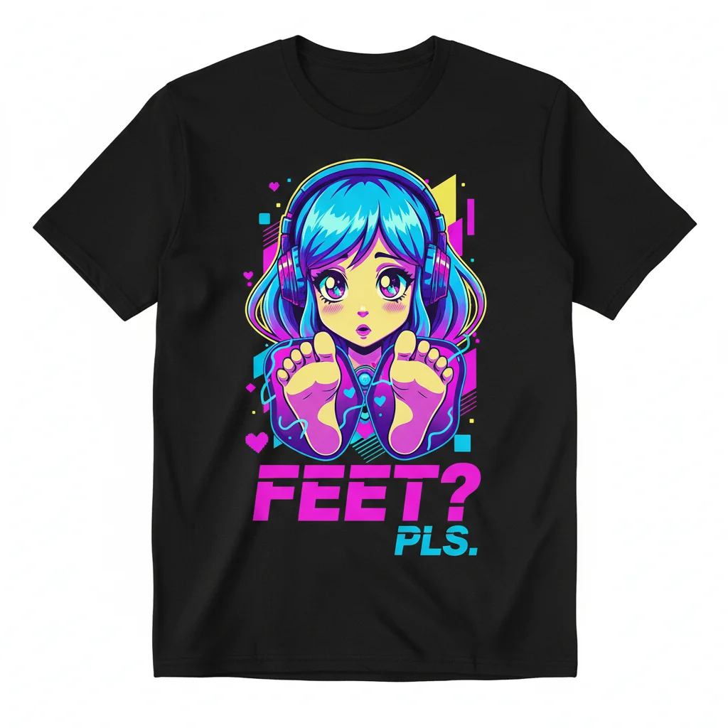 Anime Feet Meme Essential T-Shirt – Premium Cotton Graphic Tee