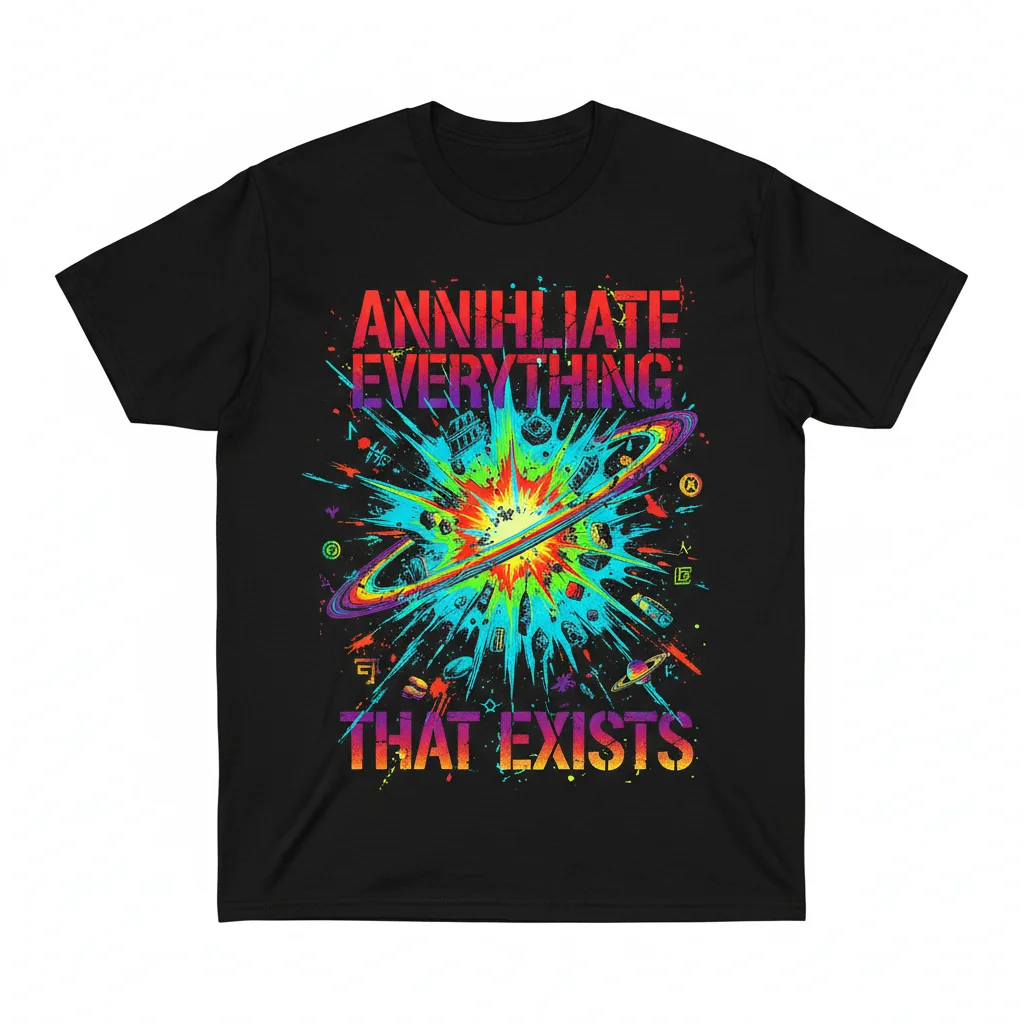 "ANNIHILATE EVERYTHING THAT EXISTS" Essential T-Shirt: Unrivaled Durability & Style
