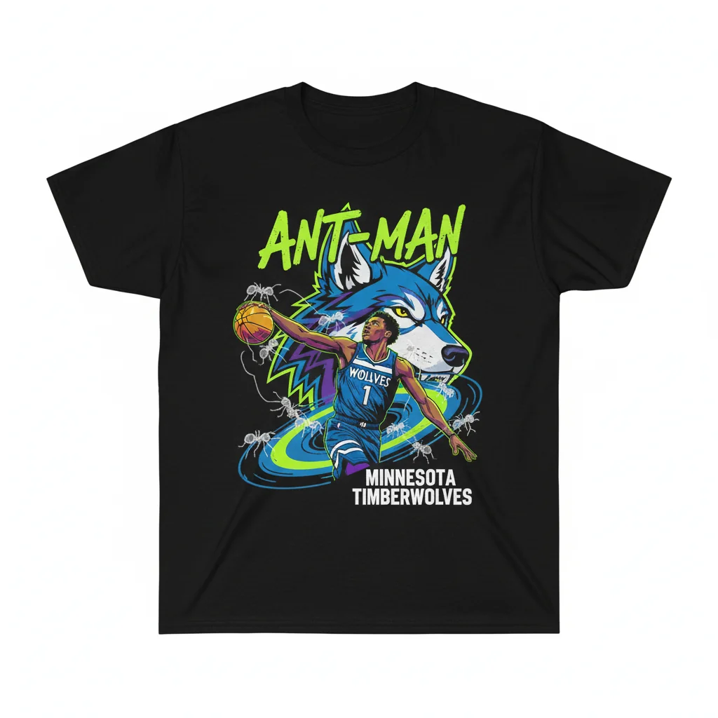 Anthony Edwards Ant-Man Minnesota Timberwolves Basketball T-Shirt – Premium Fan Apparel