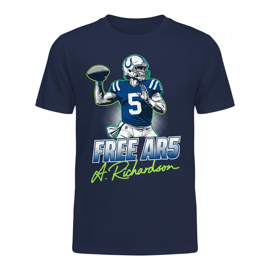 Anthony Richardson AR5 Signature Tee: Colts Legacy Collection