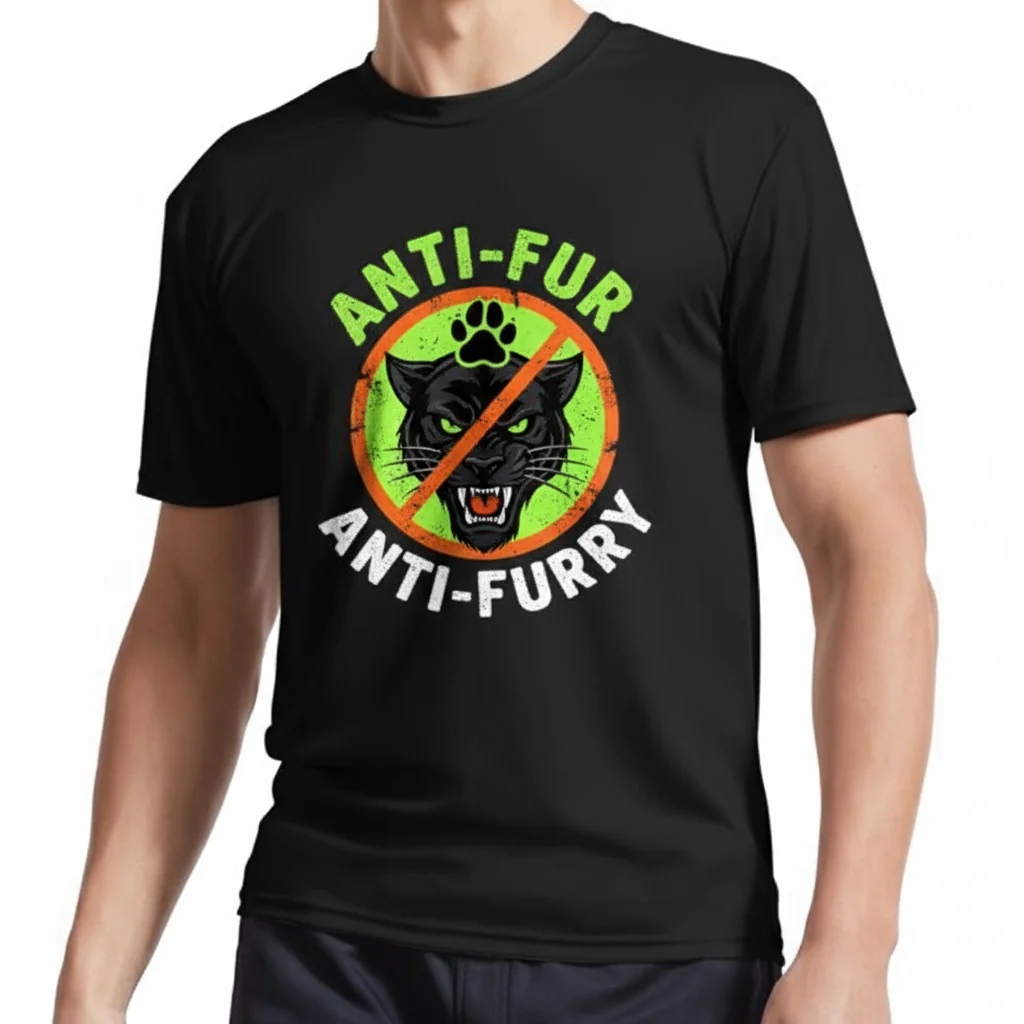 Express Yourself: The 'Anti Fur, Anti-Furry' Active T-Shirt