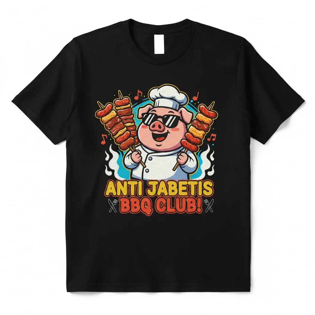 Anti Jabetis BBQ Filipino Food Funny Kawaii Graphic T-Shirt | Essential Tee for Men & Women