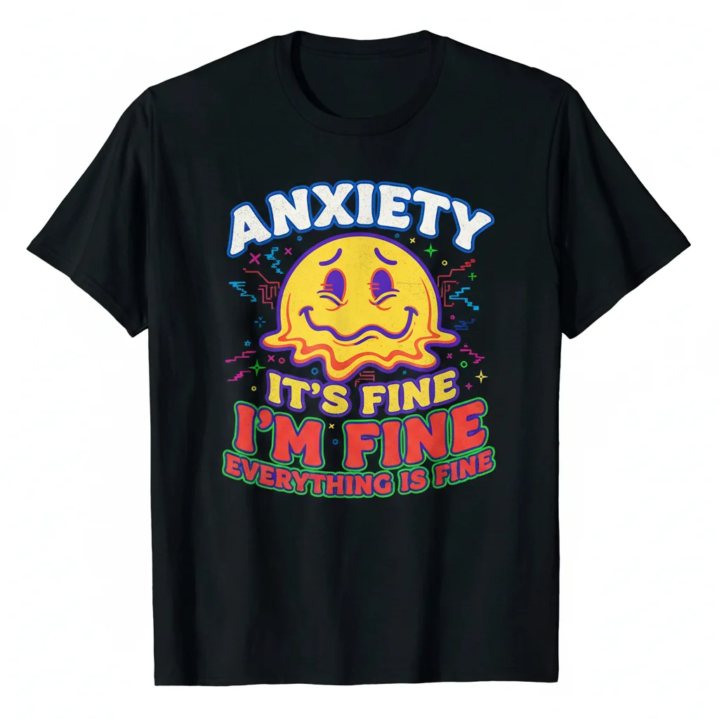 Anxiety Vibes: It's Fine Tee