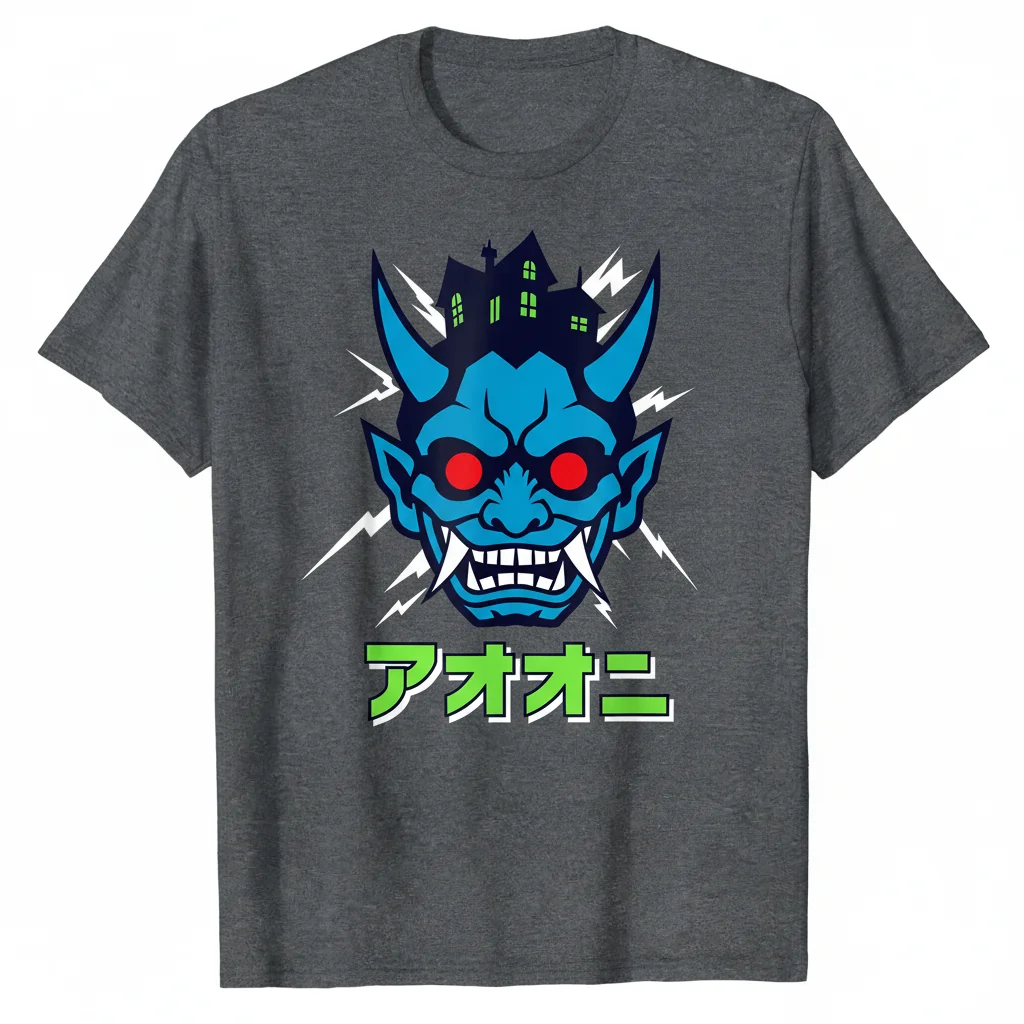 Ao Oni T-Shirt | Japanese Horror Game Graphic Tee | 100% Cotton Gamer Apparel