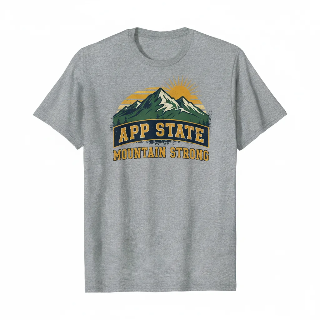 Appalachian State Mountaineers Mountain Strong T-Shirt: Lasting Comfort & Team Pride
