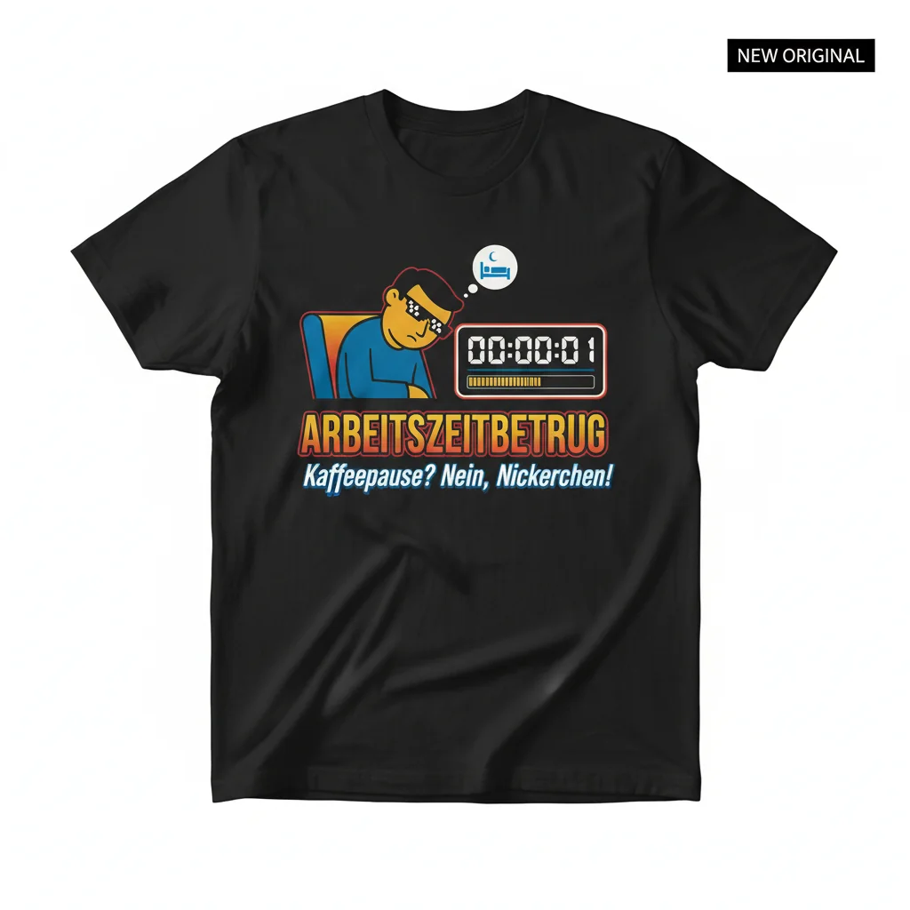 "Arbeitszeitbetrug - Funny Deutsche Memes" – Dein Statement für den Alltag