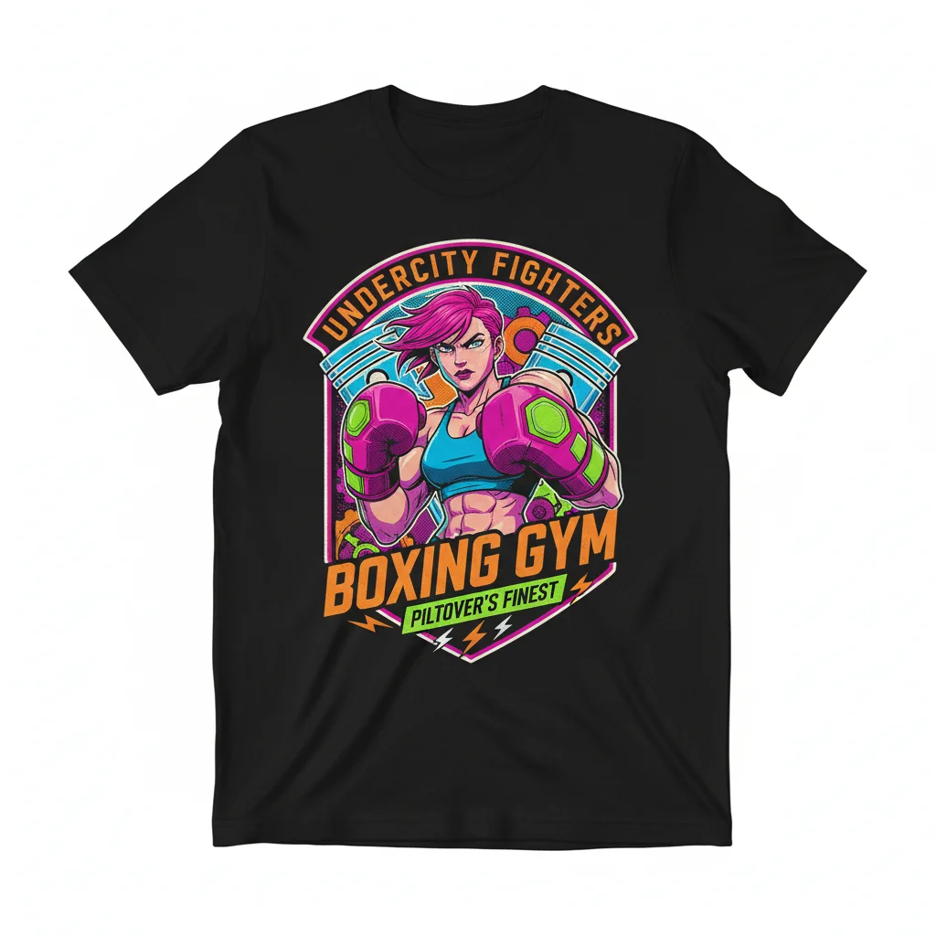 Arcane Vi Undercity Fighters Boxing Gym Character T-Shirt