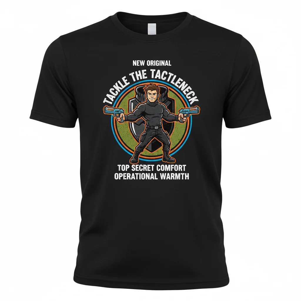 Archer Tactical Turtleneck "Tactleneck" Premium T-Shirt - Ultra-Durable & Fade-Resistant