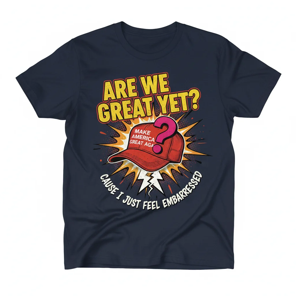 Are We Great Yet Embarrassed Anti-Trump Protest T-Shirt