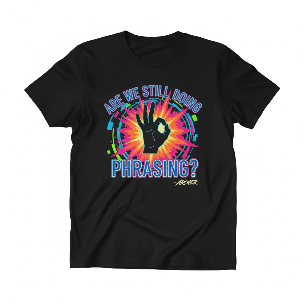 Archer 'Are We Still Doing Phrasing?' Essential T-Shirt - Premium Cotton Tee