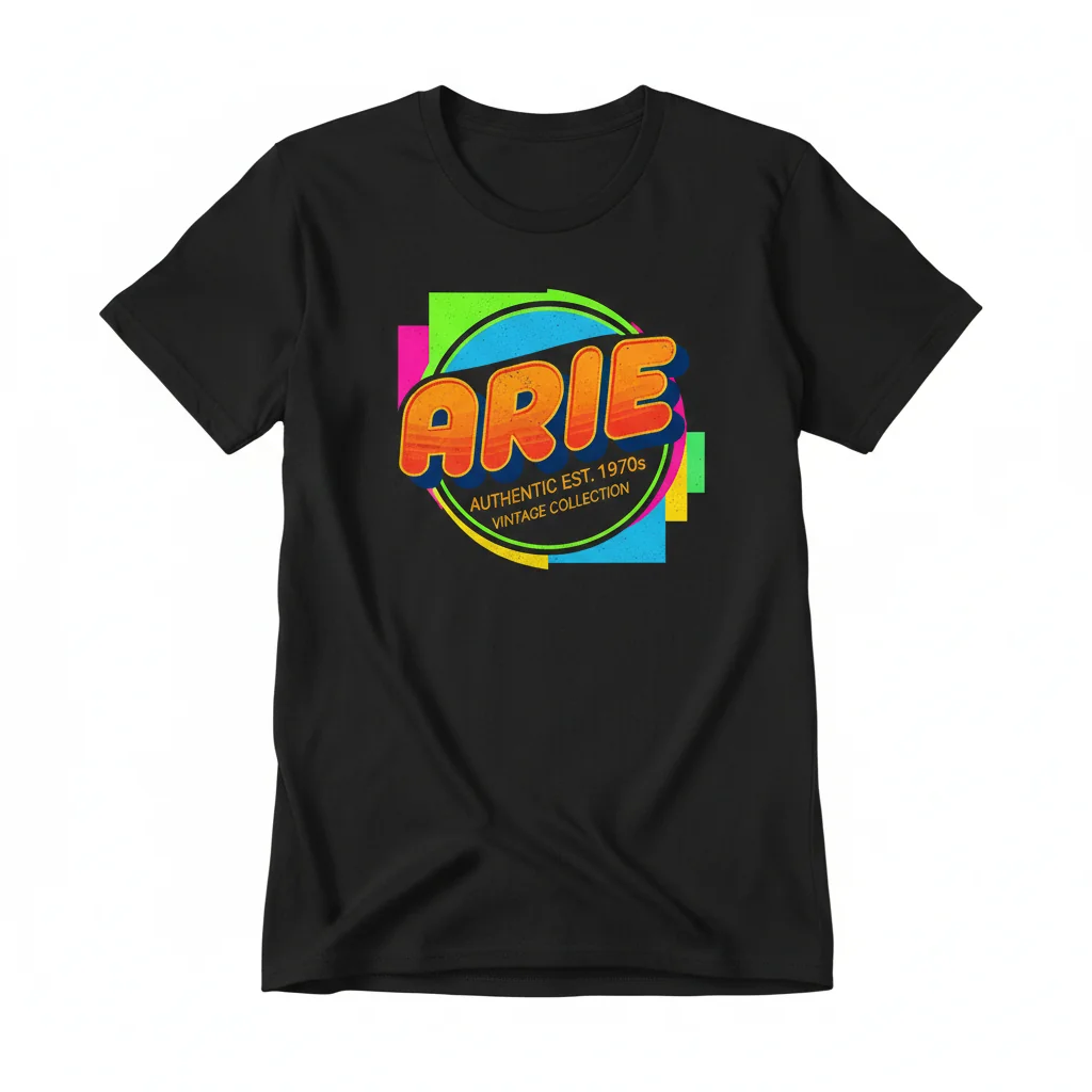 Arie Name T-Shirt – Wear Your Story, Embrace Your Spirit