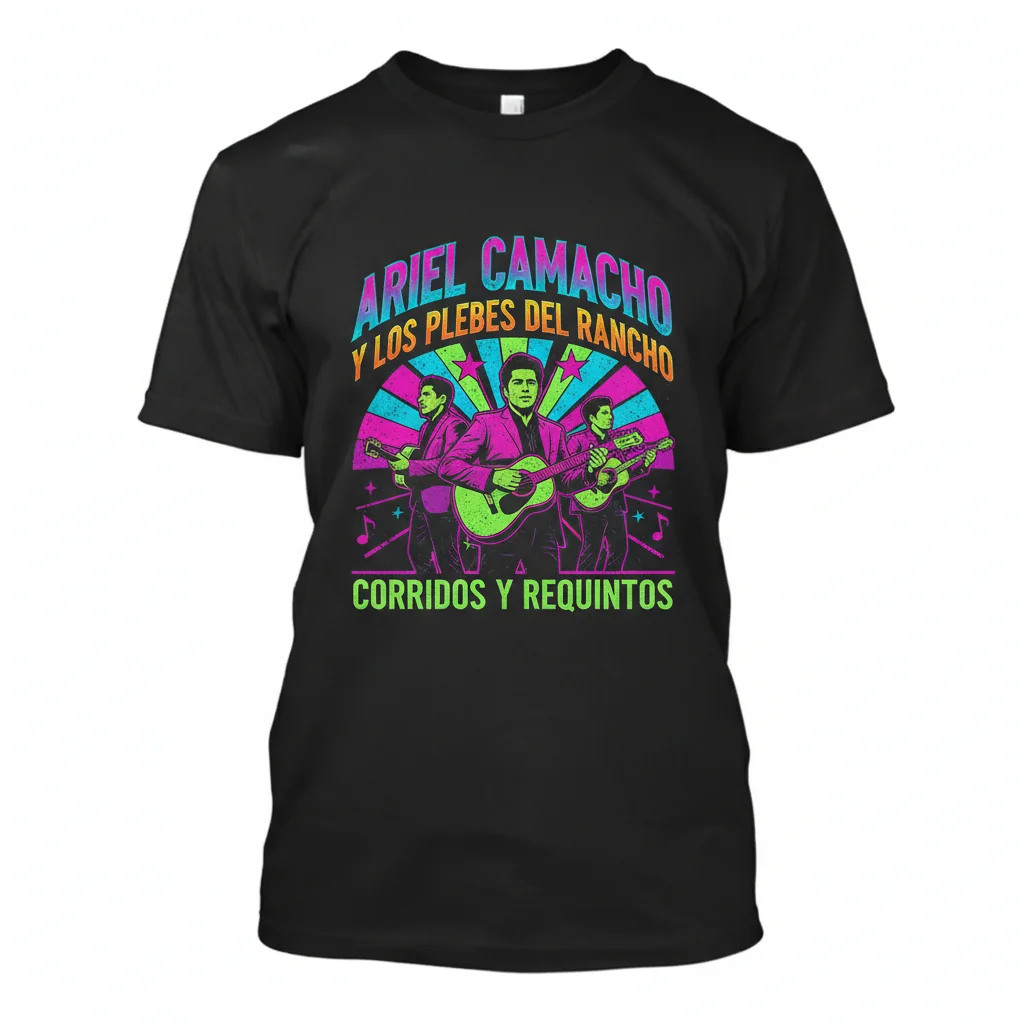Camiseta Esencial 'Ariel Camacho y Los Plebes del Rancho' - Algodón Premium