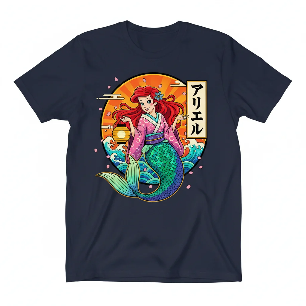 Ariel in Japanese Graphic Tee | Unisex Katakana Name T-Shirt 1 Ariel in Japanese Graphic Tee | Unisex Katakana Name T-Shirt