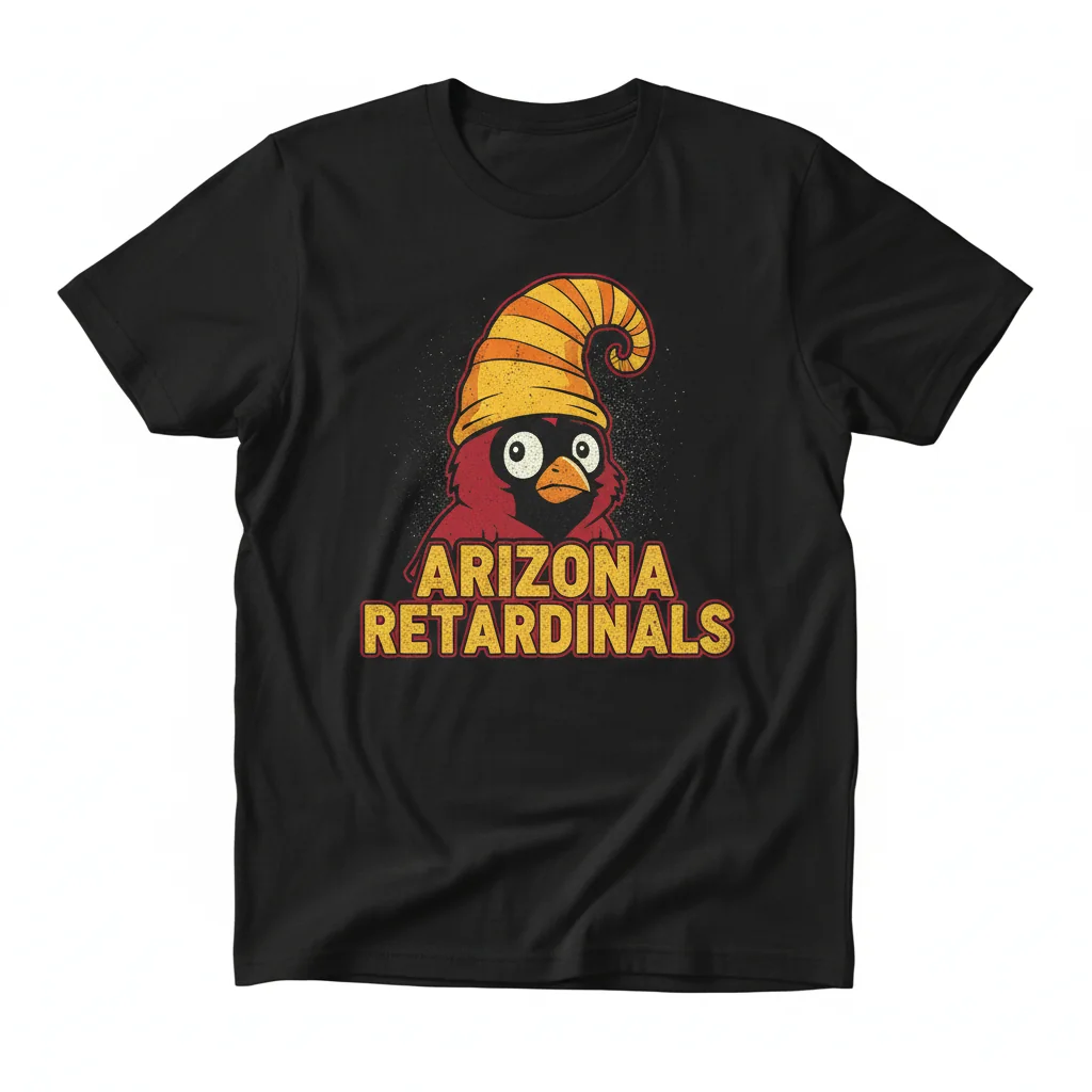 Arizona Retardinals Parody Logo T-Shirt - Funny Collegiate Style Tee