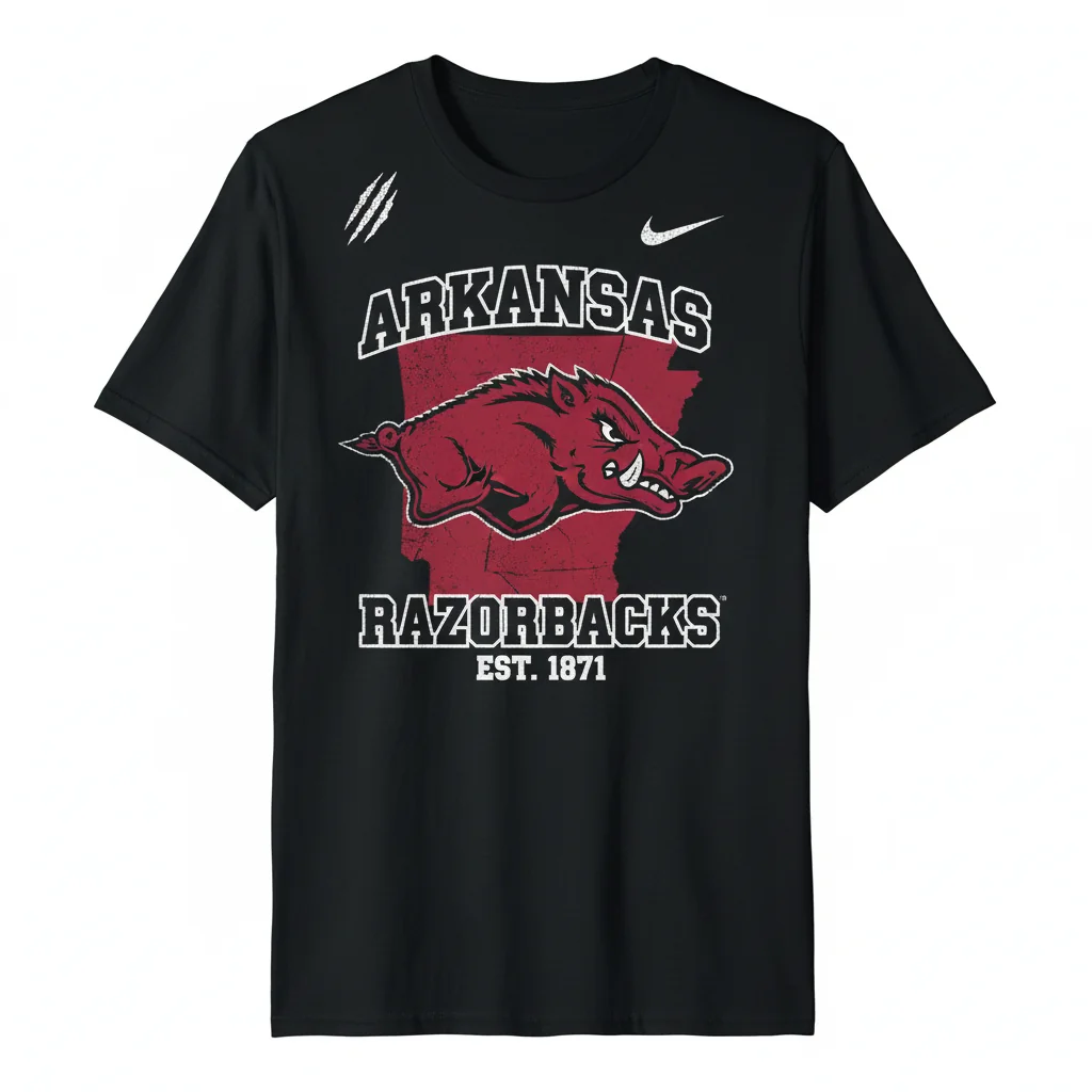 Arkansas Razorbacks Nike Fashion Team Bold Lifestyle Tee