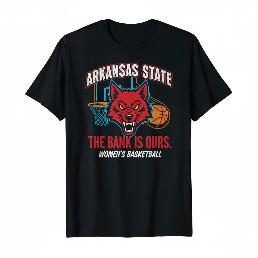 Arkansas State Red Wolves Women's Basketball: The Bank is Ours Victory Tee