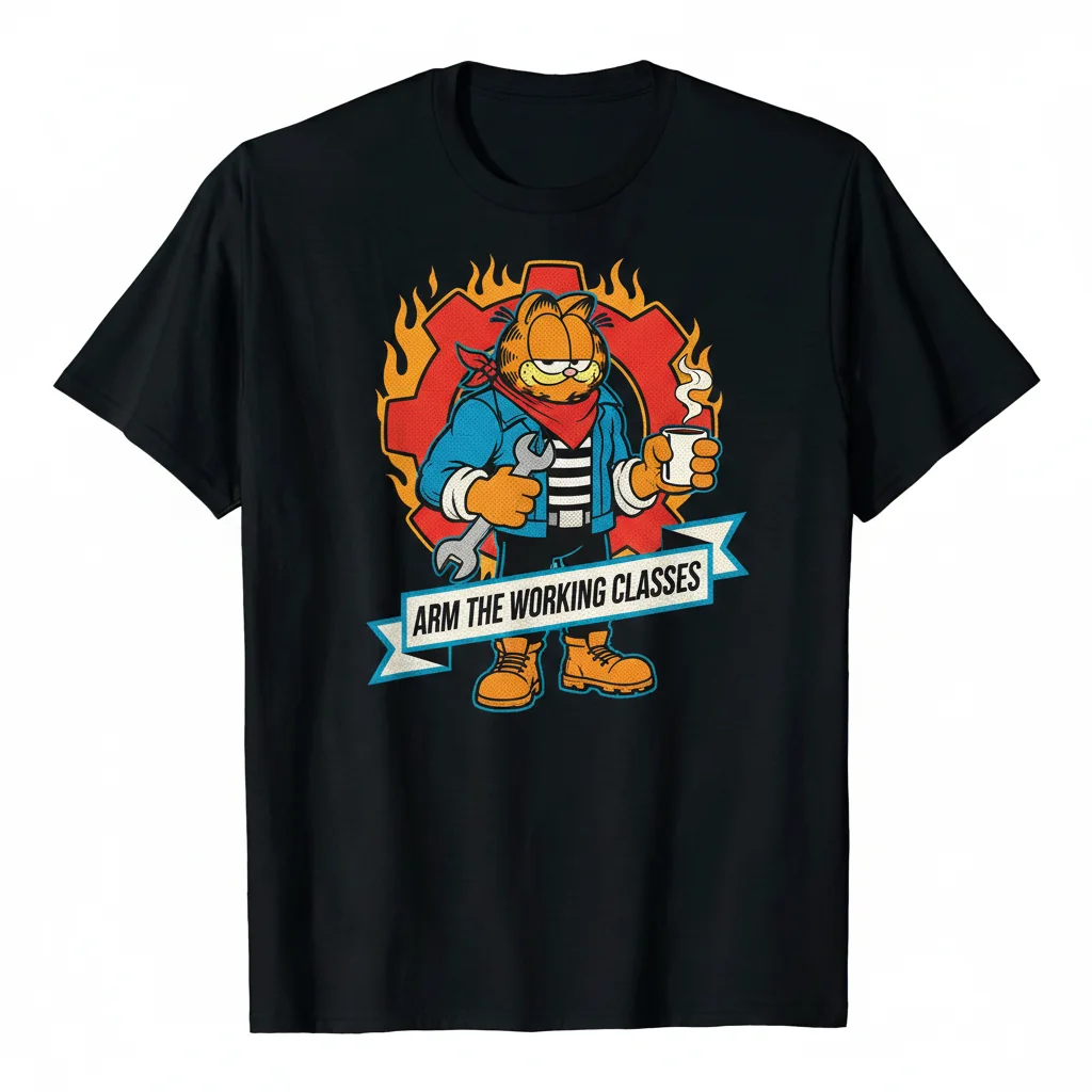 Garfield Street Vibe: Essential Meme Tee