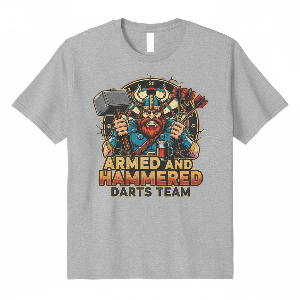 Armed And Hammered: The Darts Team Spirit Tee
