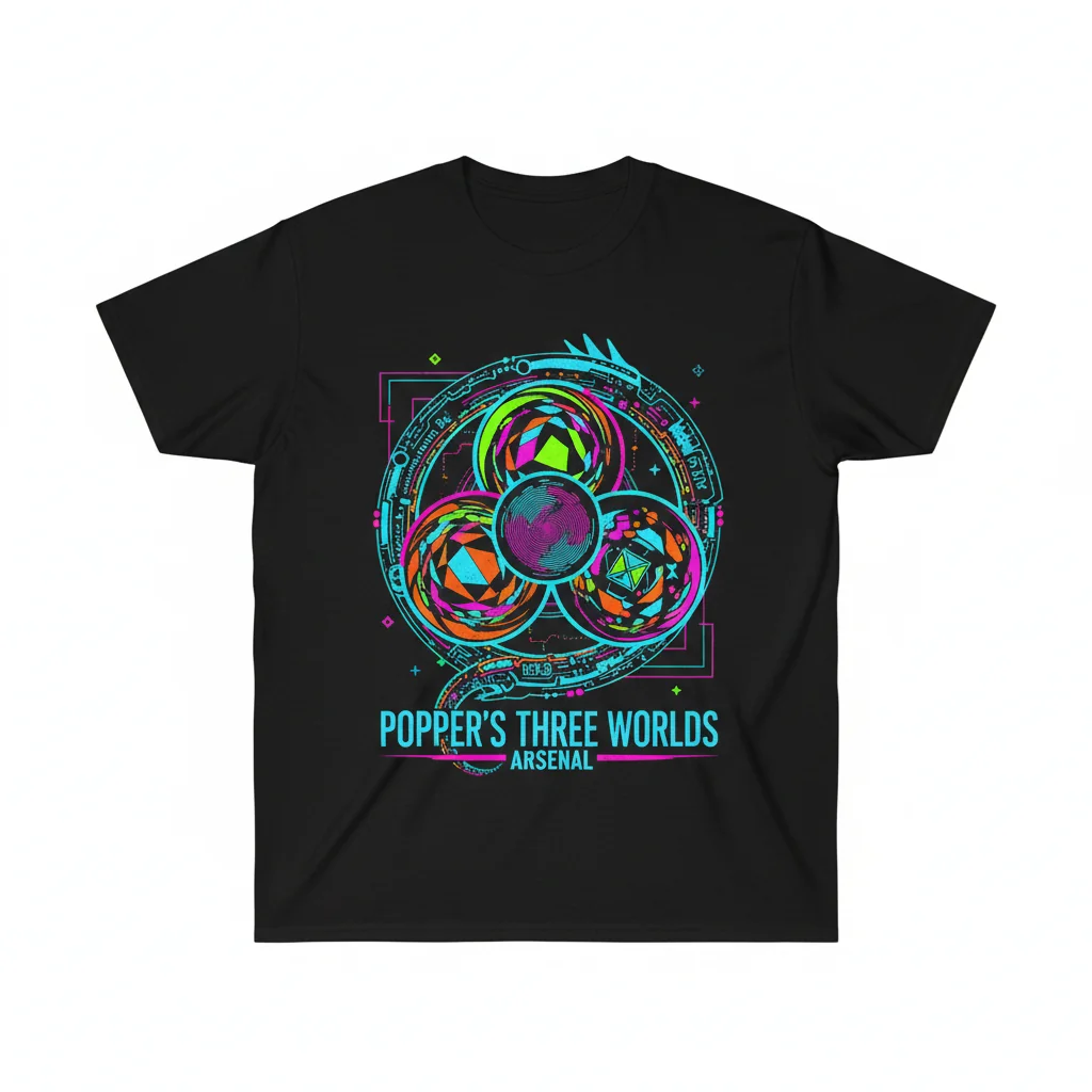 Arsenal Gear: Popper's Three Worlds Essential T-Shirt – Unbeatable Durability & Fit