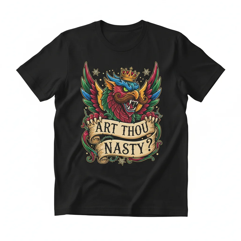 Essential 'Art Thou Nasty' Premium Cotton T-Shirt – Unisex Graphic Tee