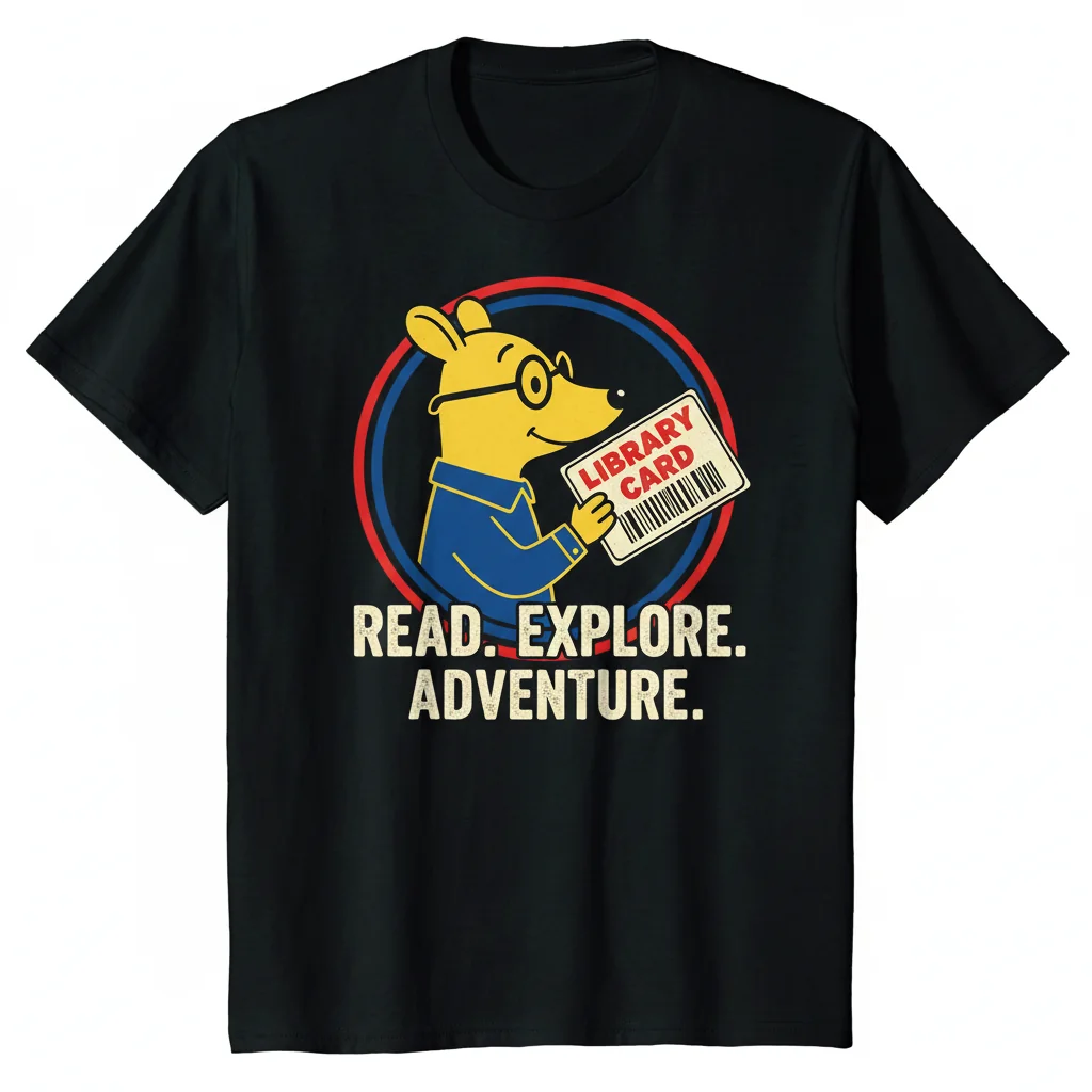 Arthur Library Card Essential T-Shirt – Vintage Reading Tee