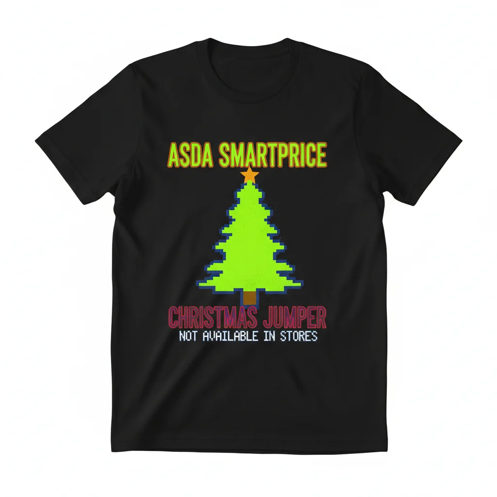 Asda Smartprice Funny Christmas Jumper Essential T-Shirt - Festive Holiday Tee