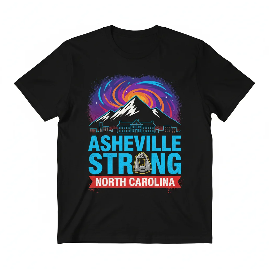 Asheville Strong North Carolina T-Shirt - Premium Cotton Tee