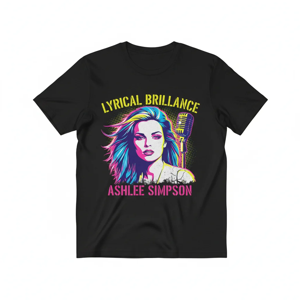 Ashlee Simpson Lyrical Brilliance Essential T-Shirt – Pop Culture Tee