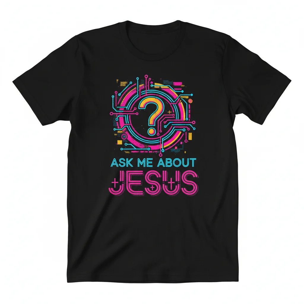 Ask Me About Jesus - Essential Street Tee