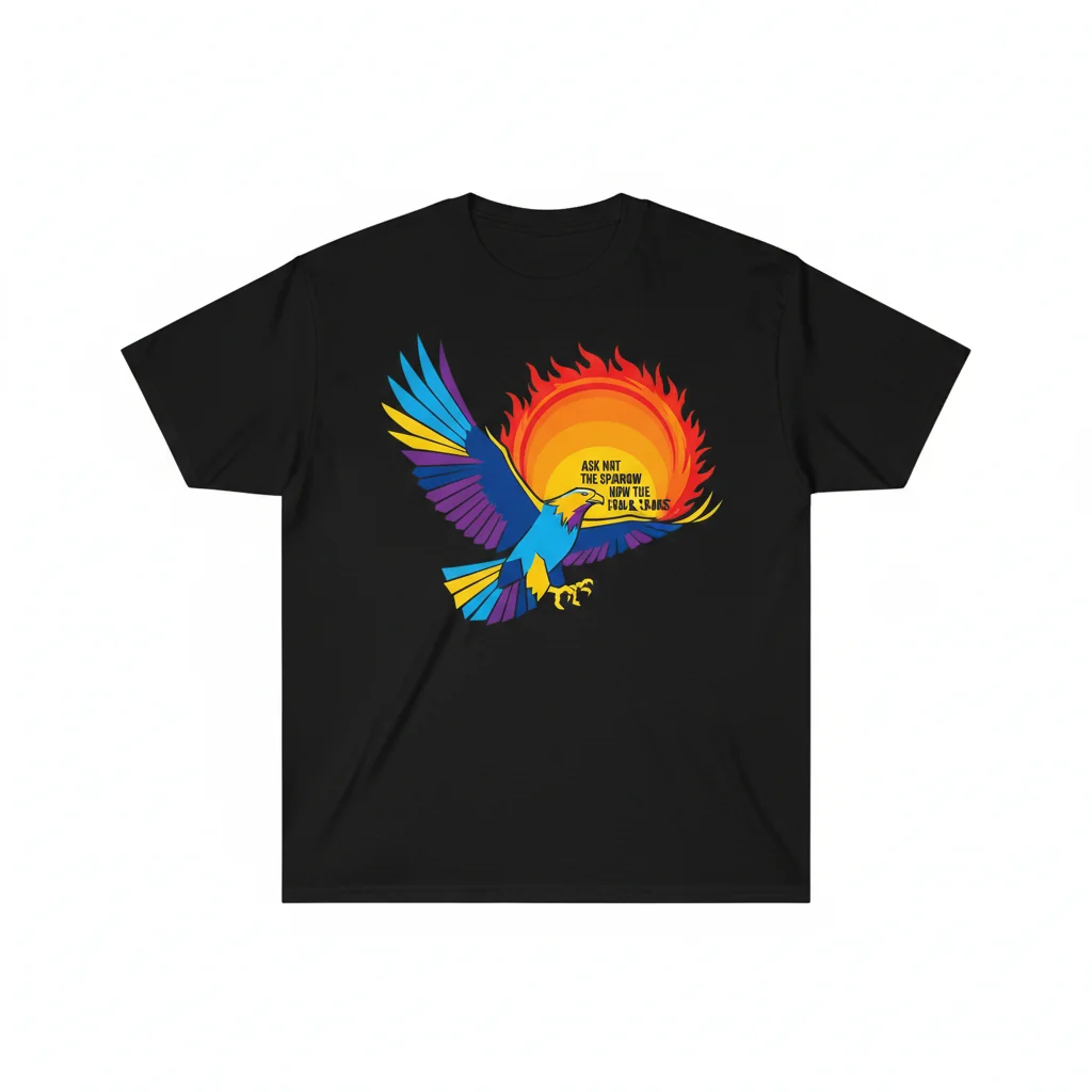 Camiseta Esencial "Ask Not The Sparrow How The Eagle Soars" – Durabilidad Superior y Estilo Inigualable