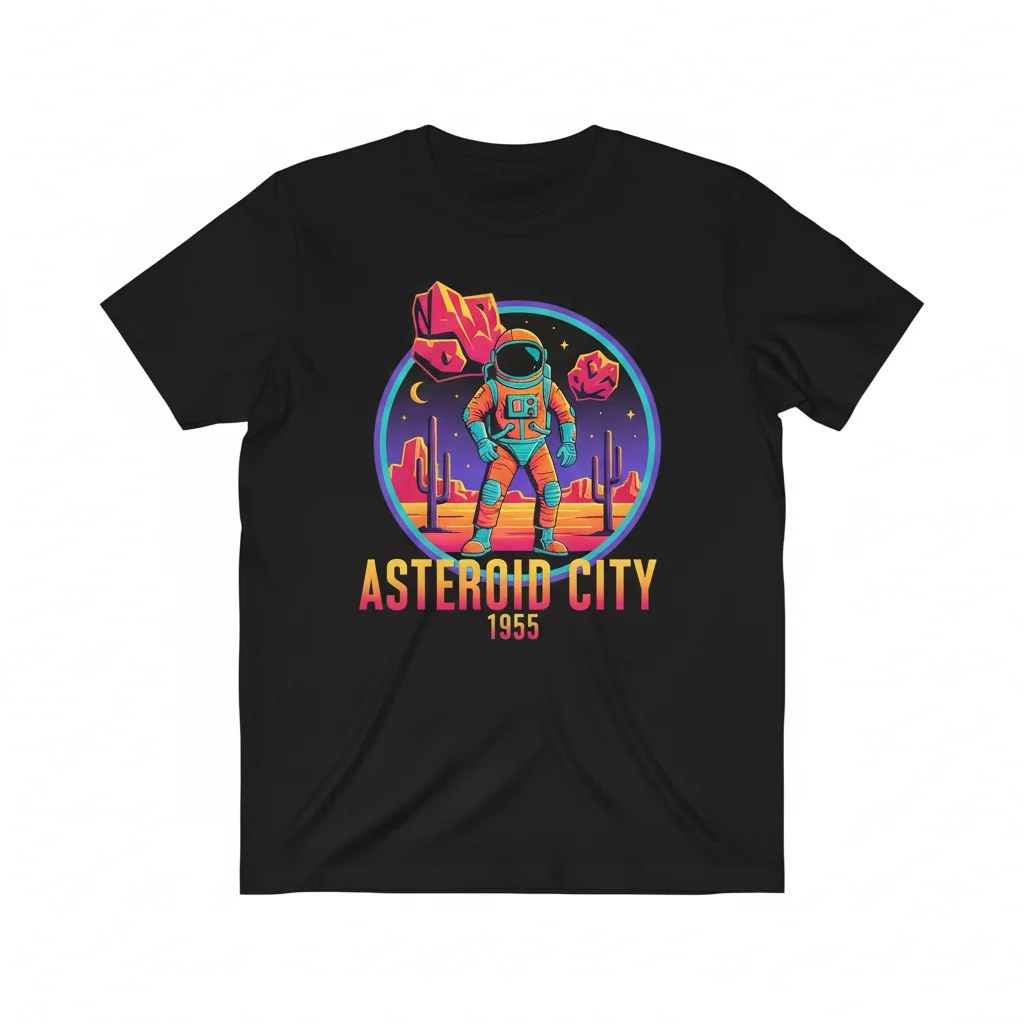 Asteroid City Spaceman: A Wes Anderson Inspired Journey Tee