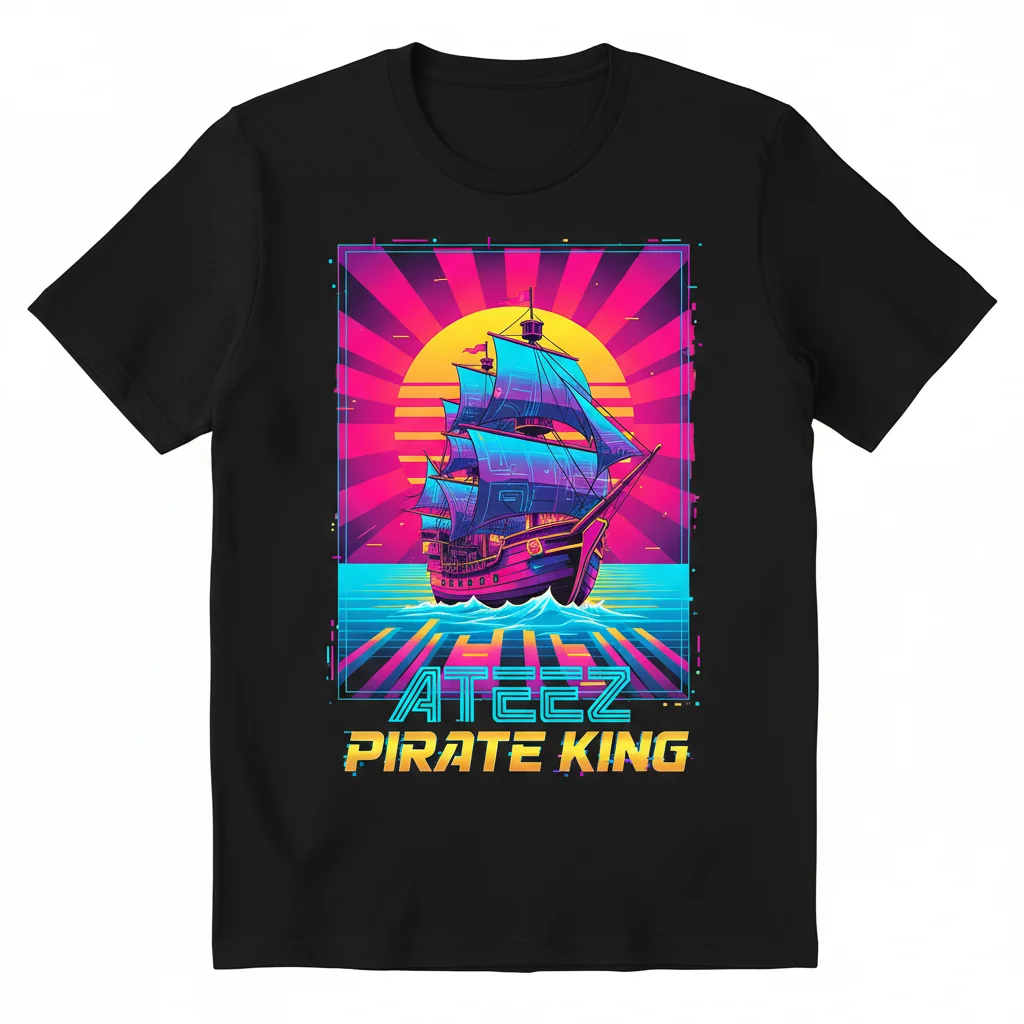 Ateez Pirate Ship: Voyage Beyond the Horizon Graphic Tee