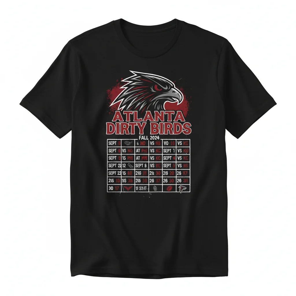 Dirty Bird Falcons Schedule Tee