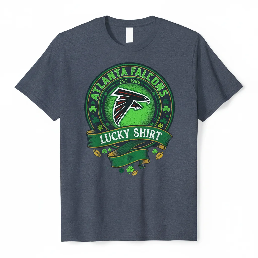 Atlanta Falcons St. Patrick's Day Lucky T-Shirt - Est. 1966 NFL Fan Gear