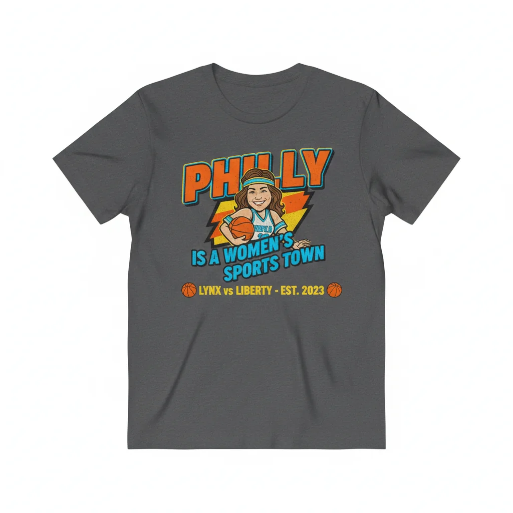 Aubrey Plaza Philly Women's Sports Town Lynx vs Liberty T-Shirt