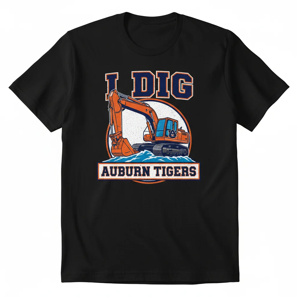 Tigers Excavator 'I Dig' Tee