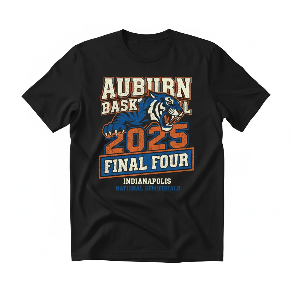 Auburn Tigers NCAA Final Four Basketball 2025 Shirt - Official Fan Gear