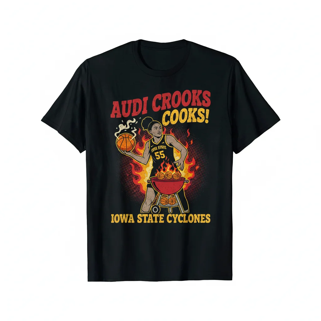 Audi Crooks Cooks Iowa State Cyclones T-Shirt - Premium Cotton Fan Apparel
