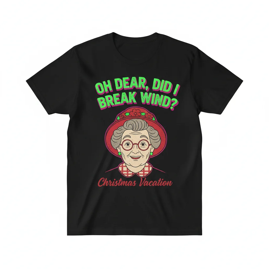 Aunt Bethany "Oh Dear, Did I Break Wind?" Christmas Vacation Essential T-Shirt