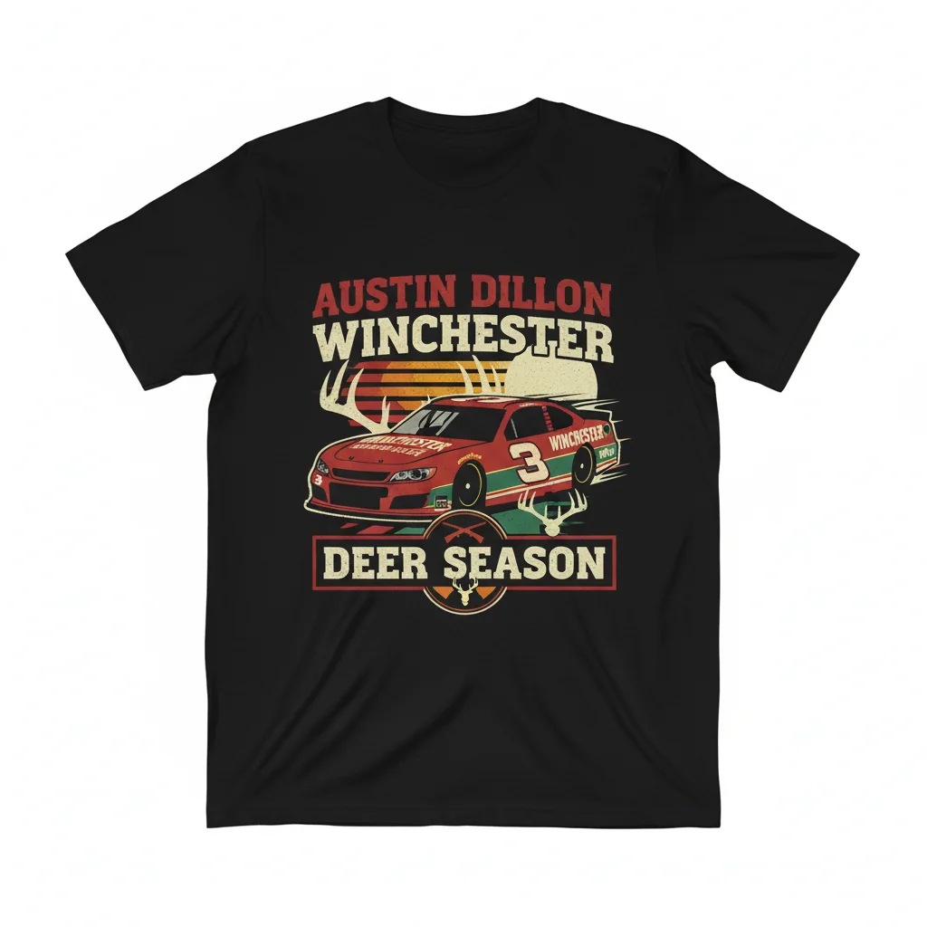 Austin Dillon RCR Winchester Deer Season Car Racing Team T-Shirt