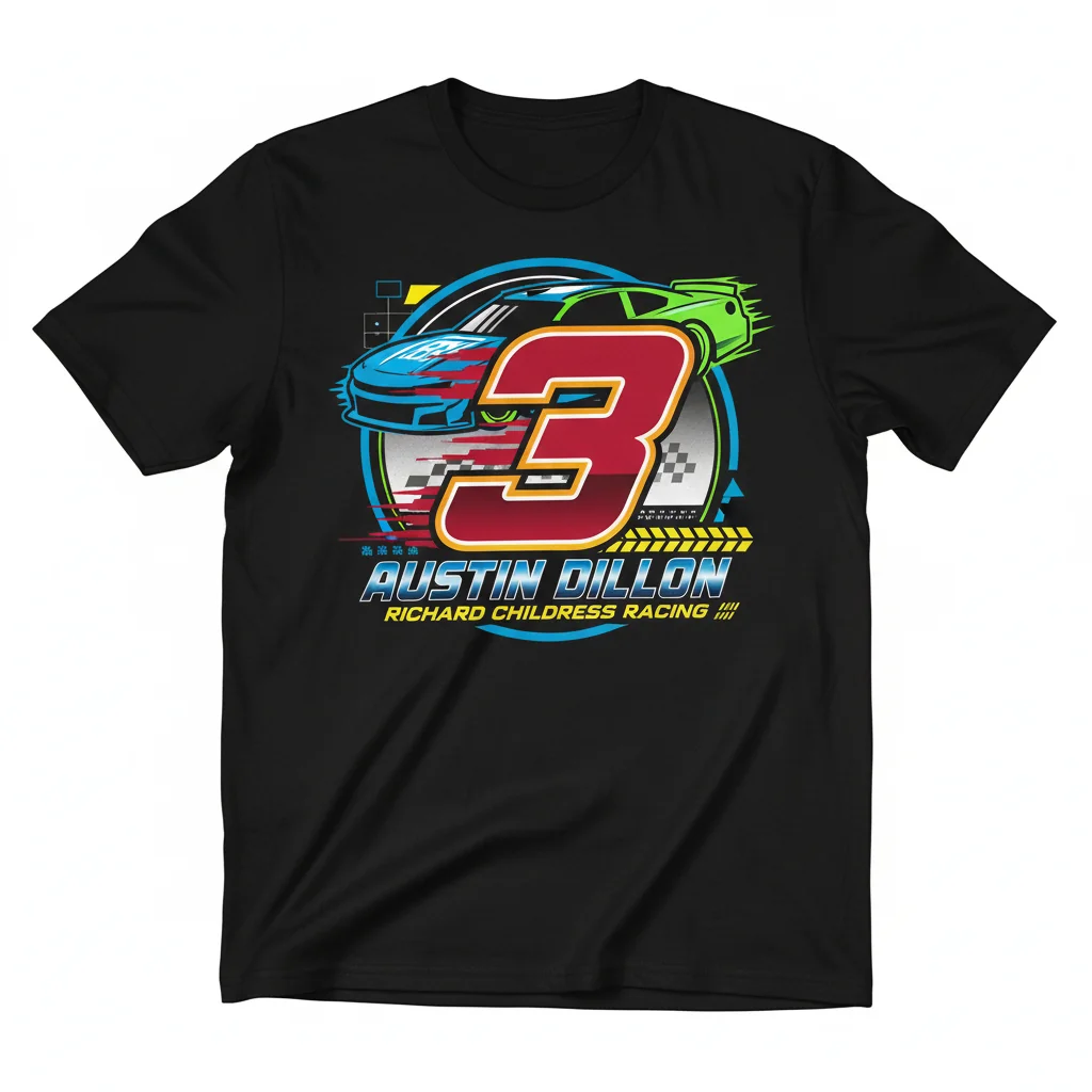 Austin Dillon Richard Childress Racing Team Nascar T-Shirt – Durable, Fade-Resistant Fan Gear