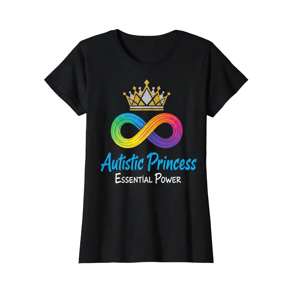 Embrace Your Inner Radiance: The "Autistic Princess" T-Shirt 1 Embrace Your Inner Radiance: The "Autistic Princess" T-Shirt